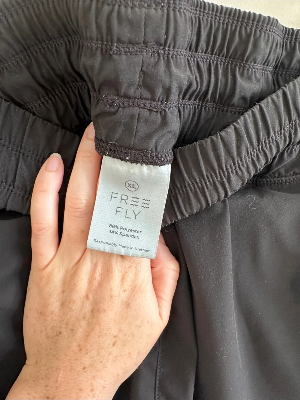Free Fly Black Women's Athletic Shorts with Pockets